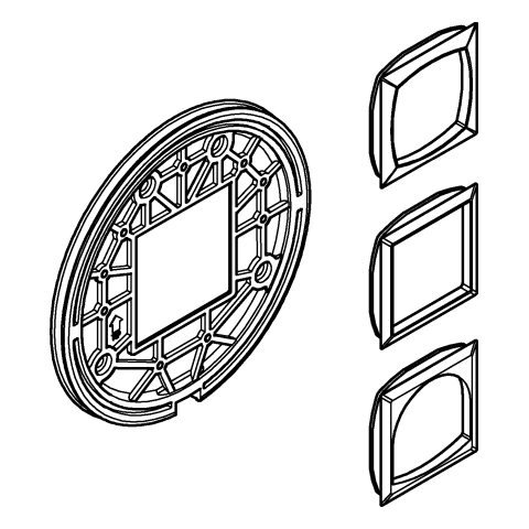 Grohe Montageplatte für Einhandmischer-Fertigmontagesets chrom 48441000