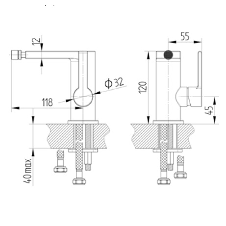 Avenarius Bidet-Einhebelmischbatterie 2306300010