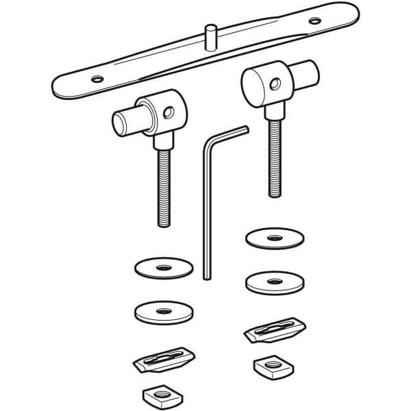 Geberit Set Scharniere für WC-Sitzring Wadis 598101000