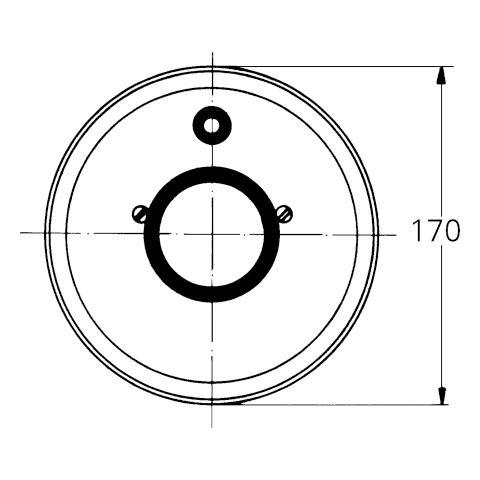 Grohe Rosette d: 170mm für Einhandmischer weiß 46057L00