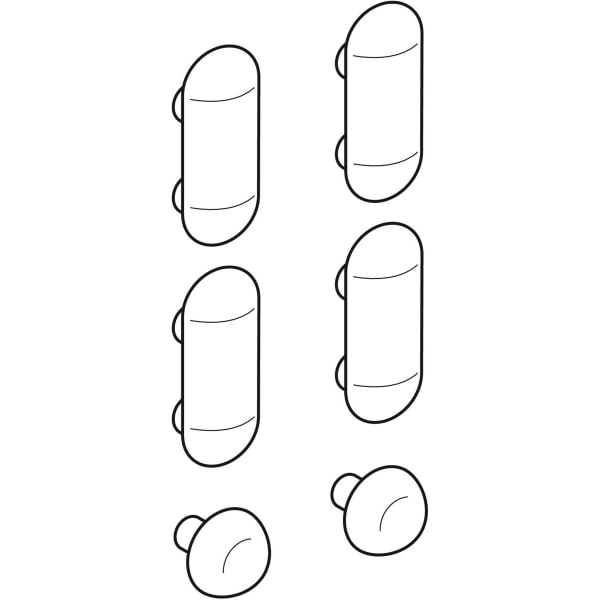 Geberit Set Puffer für WC-Deckel Renova 598123000