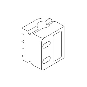 HSK Lagerblock Alu Silber-matt E100085-2-01