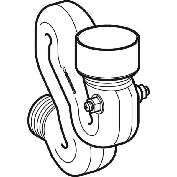 Geberit Schneckengeruchsverschluss für Urinal mit Sonde 242.078.00.1