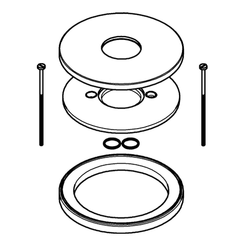 Grohe Rosette und Distanzring für Essence chrom 46971000