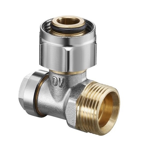 Oventrop Absperrwinkelverschraubung Combi 3 "Multiflex F", 3/4"ÜM x 3/4"AG 1016569