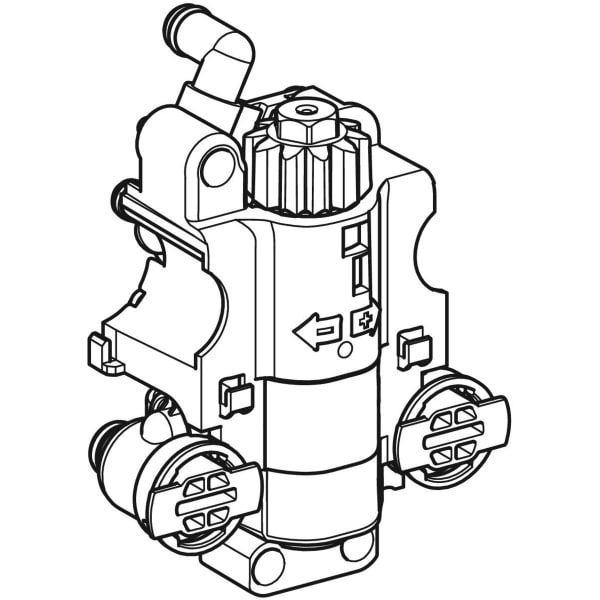 Geberit Funktionseinheit ohne Generator Piave/Brenta Waschtisch-Armatur mit Thermostat-Mischer 244.598.00.1