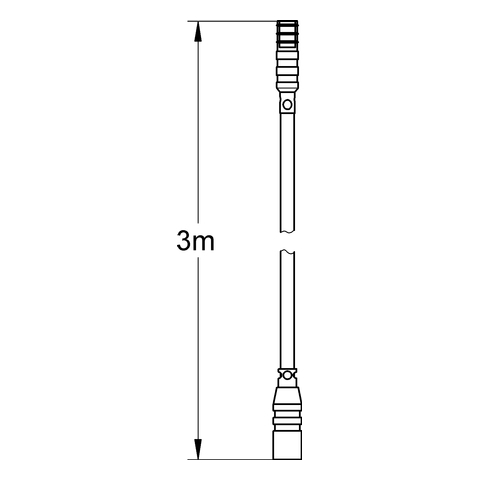 Grohe Anschlusskabel chrom für Thermostate 65815000