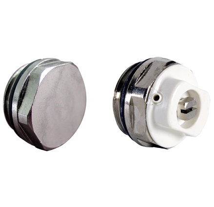 Purmo Stopfen-Set für Röhrenradiator Blind- & Entlüftungsstopfen 1/2'' AZ13DZ881012000