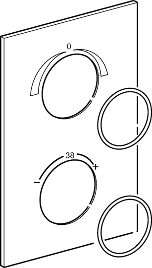 Hansa Deckplatte chrom 59913924