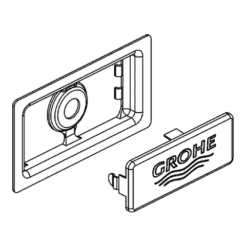 Grohe Abdeckelement für Küchenspüle edelstahl 42579SD0
