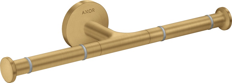 Hansgrohe Toilettenpapierhalter doppelt Axor Universal Circular brushed gold optik 42857250