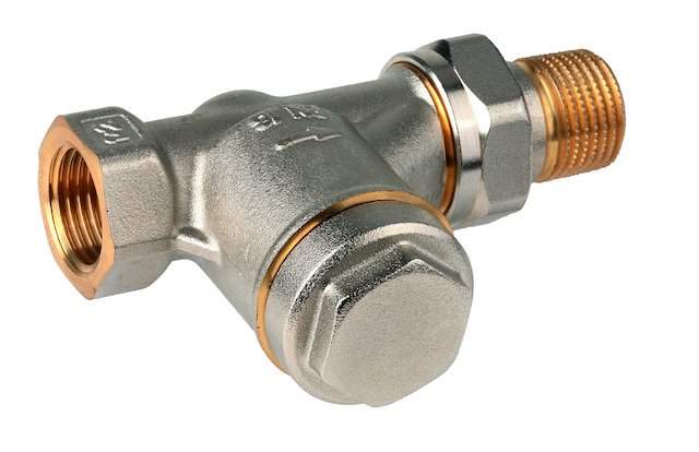Resideo Rücklaufverschraubung, regelbar, Veramax, Durchgang, 1", vernickelt V2440D0025A