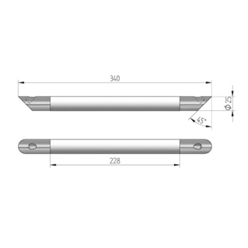 Avenarius Fußstütze mit weißer Anti-Rutsch-Auflage 9002301010