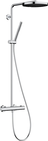 Hansgrohe Showerpipe Pulsify S Puro 260 1 jet EcoSmart Brausethermostat Aufputz chrom 24223000