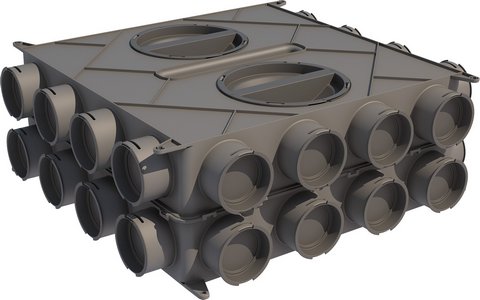 Buderus VK160 Luftverteilkasten für Rund- und Flachkanalsystem 7738112044