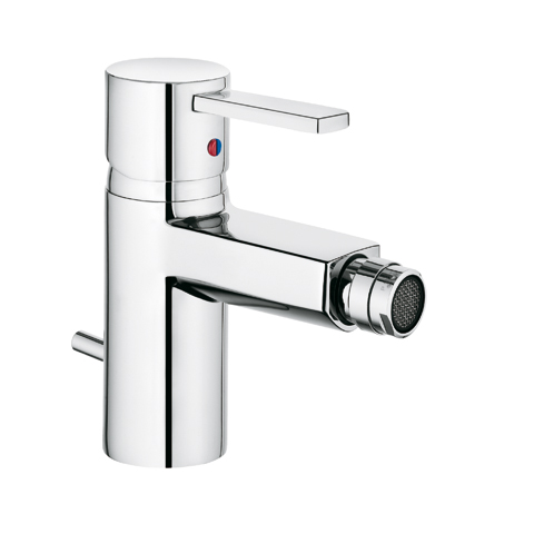 Kludi Zenta Bidet-Einhandmischer Ausladung 108mm DN10, chrom, mit Ablaufgarnitur 385300575