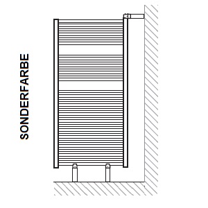 HSK Montageset für Raumteiler Designheizkörper Line, Sonderlackierung 890720-96