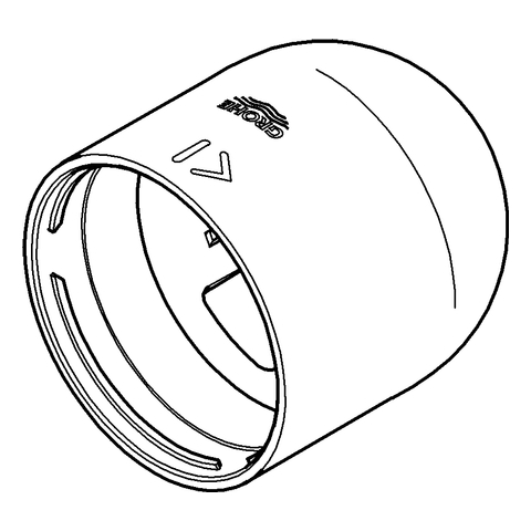 Grohe Kappe edelstahl für Einhandmischer 46655SD0