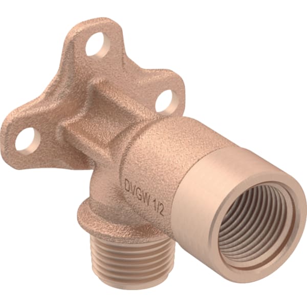 Geberit Anschlusswinkel 90 Grad mit AG MF Rotguss MF1/2-Rp1/2 L:66mm 602.299.00.1