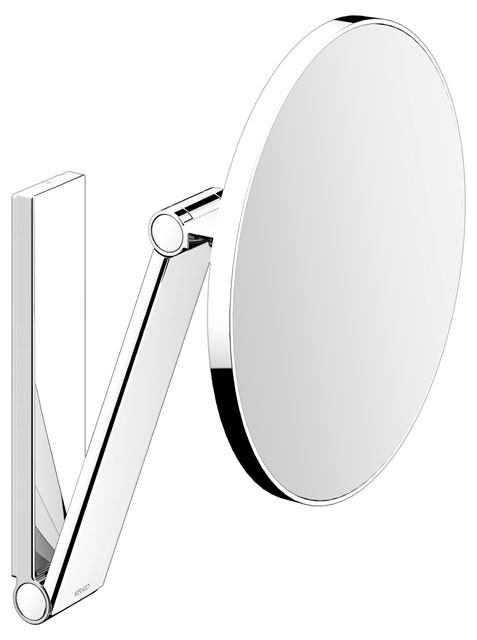 Keuco Kosmetikspiegel iLook_move rund unbeleuchtet, Aluminium-finish 17612170000