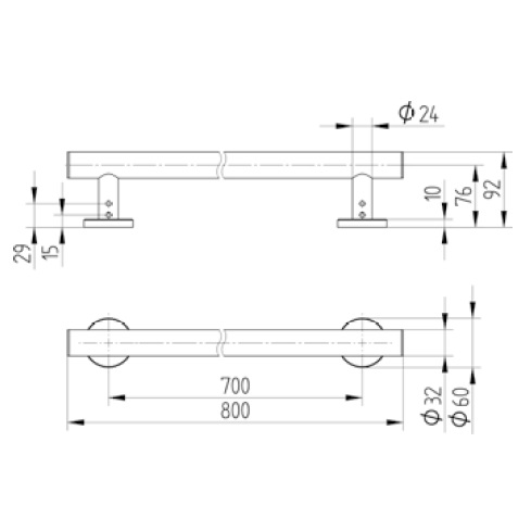 Avenarius Haltegriff 70cm 9034770010