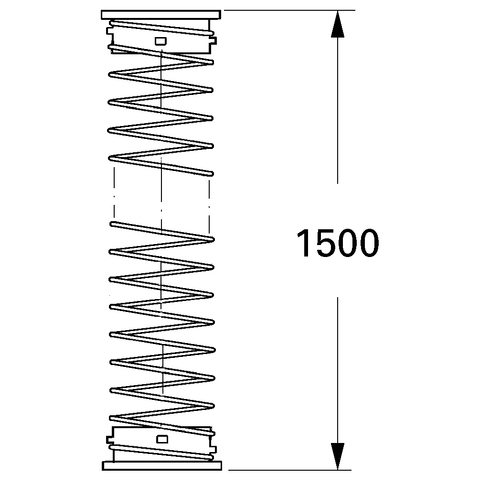 Grohe Rückholfeder 17,6x0,8x1500 für Zweigriffarmaturen 7240000