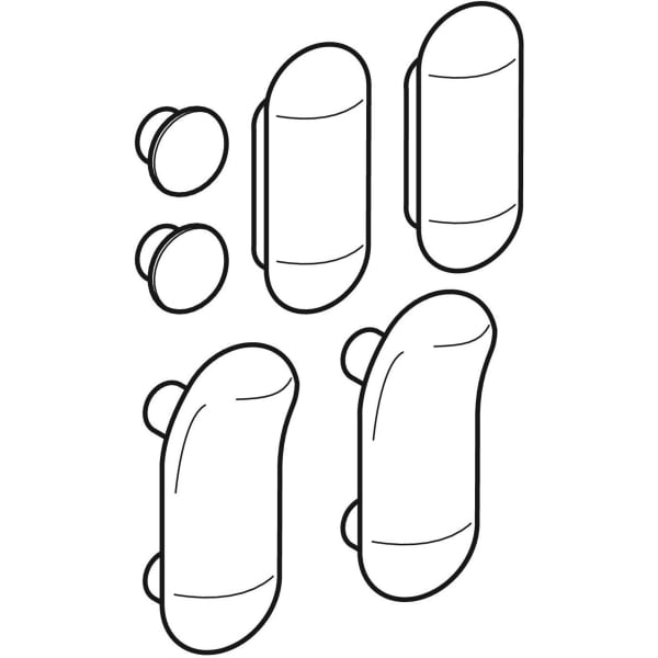 Geberit Set Puffer für WC-Deckel 1 Satz 598141000
