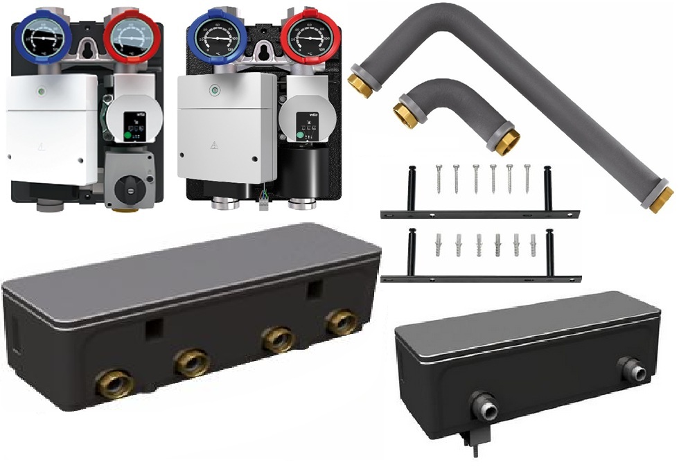 Buderus Logaplus Paket WE14.1 bis 35 kW, 2 Heizkreise WHY 80/60 HKV2/25/25 HS25/4 HSM25 7739607560