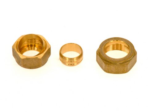 Bosch / Buderus Satz Klemmring Mutter 1" 3/4" für GB172, für Solargruppe 87186626660
