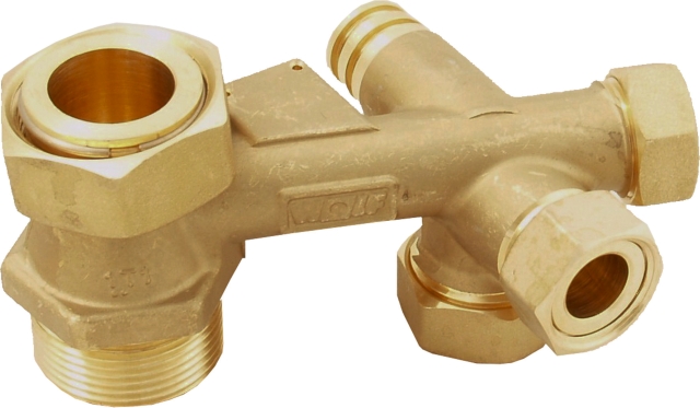 Wolf Verteilerblock Rücklauf 1 1/4" für CGB-35/50 2070353