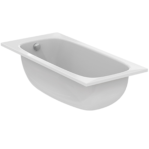 Ideal Standard i.life Körperform-Badewanne 170x75cm T476001 weiß