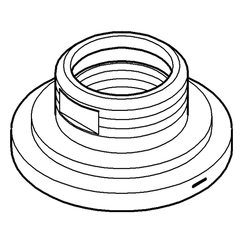 Grohe Rosette Atrio 3-Loch-Waschtisch/3-Loch Bidetbatterie chrom 45630000