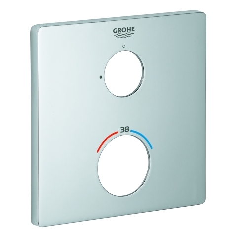 Grohe Rosette eckig für Thermostat-Fertigmontagesets chrom 49076000