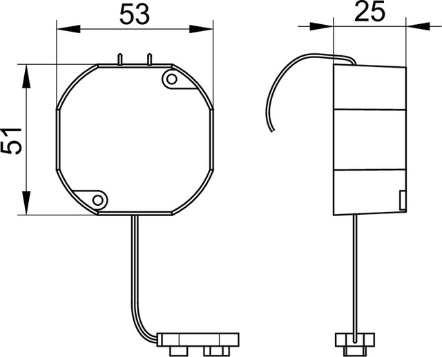 Keuco Konverter mit Anschlusskabel 51x53x24,5 19956000002
