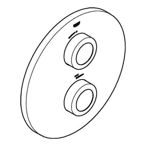 Grohe Rosette für Grohtherm Special chrom 49013000