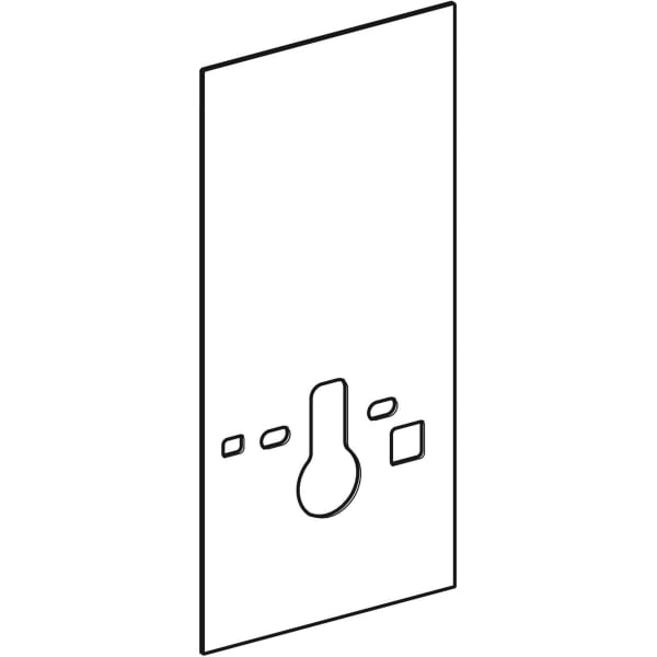 Geberit Frontverkleidung für Monolith für AquaClean8000/8000+, 101cm Glas schwarz 242.384.SJ.1