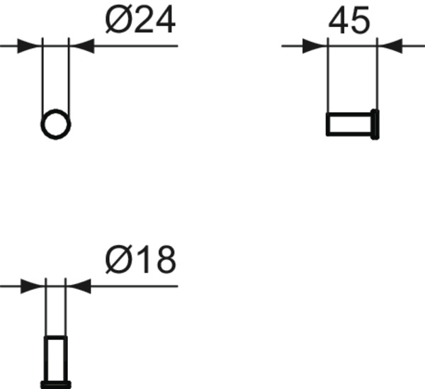 Ideal Standard Handtuchhaken Connect, chrom N1380AA