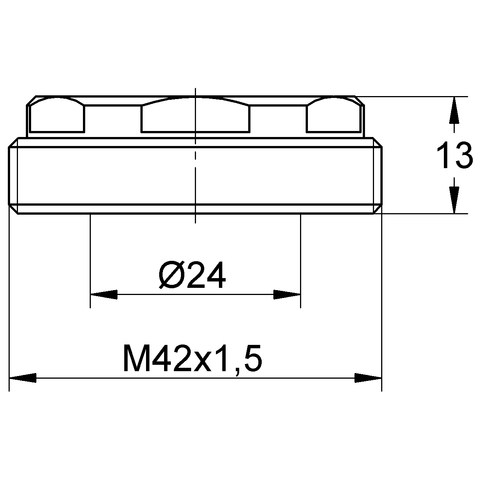 Eichelberg Zentralverschraubung für Kartuschen K35mm 44042100