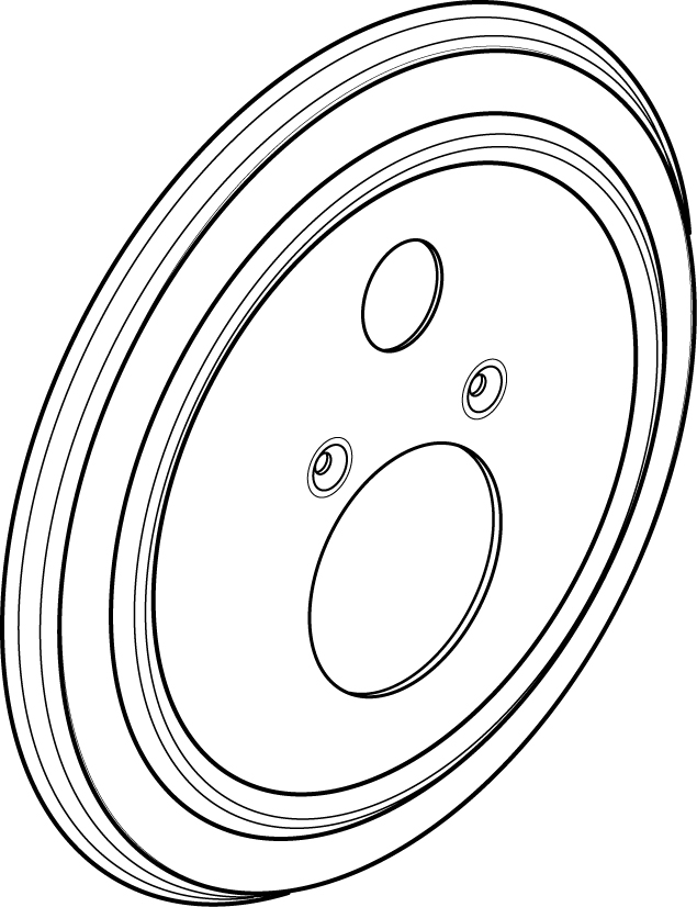 Ideal Standard JADO Rosette Lighthouse Baderamatur Bausatz 2, Easy-Box, chrom A962761AA