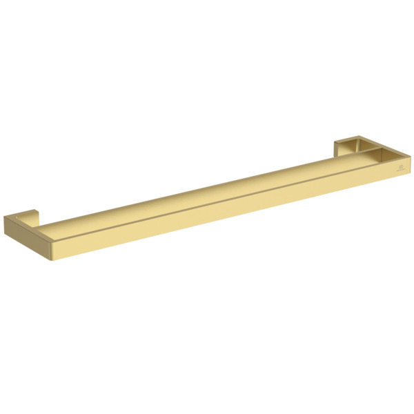 Ideal Standard doppelte Handtuchhalter Conca Cube, 600mm, eckig, gold gebürstet T4500A2