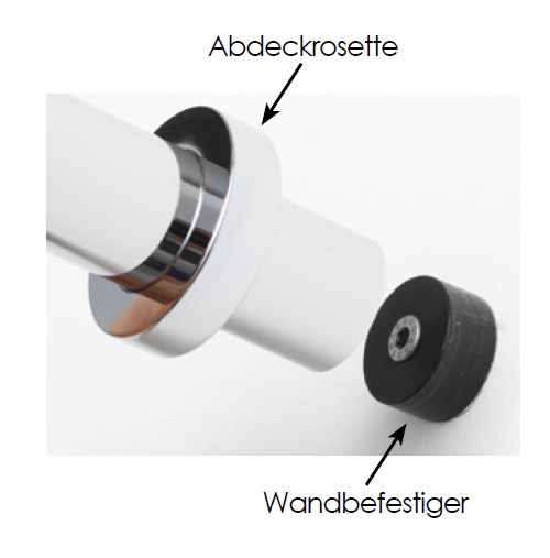 Avenarius Wandbefestiger für Duschvorhangstangen 9004840010