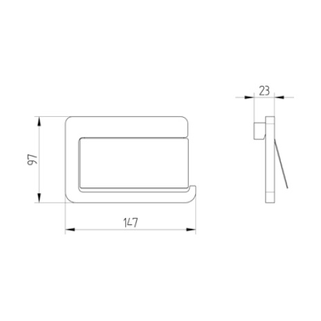 Avenarius Papierhalter mit Deckel 4802000040