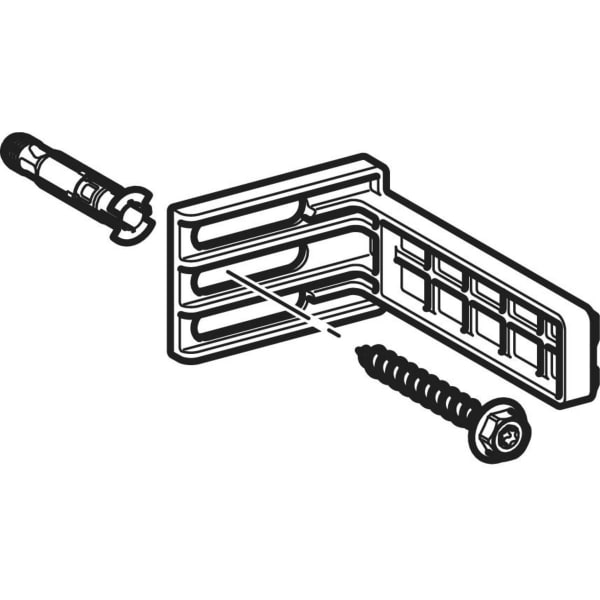 Geberit Befestigungswinkel 1 cm, für UP-Spülkasten 241.026.00.1