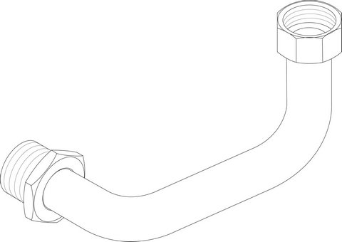 Bosch / Buderus Rohr DN25 25 x 1.2 Rücklauf 8735300123