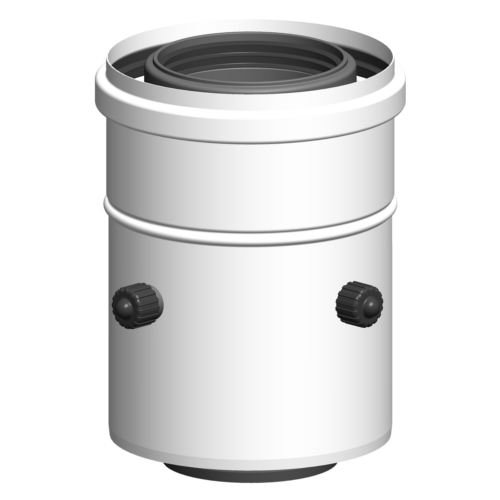 Atec PolyClassic Kesselanschluss mit Messöffnung gerade D80/126-DN80/125 1270