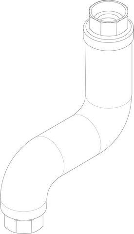 Bosch / Buderus Anschlussrohr RK G11/2 komplett 8718594559