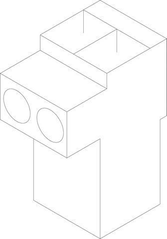 Bosch Anschlussklemme 2-polig weiß AF 54912649