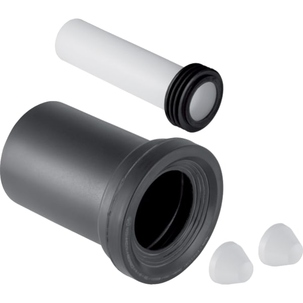 Geberit Anschlussset für Wand-WC d90/45, L:18,5cm, mattverchromt 152.426.46.1