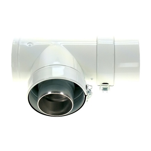 Buderus Revisions T-Durchgangstück DN80/125 konzentrisch 01 #7736701245