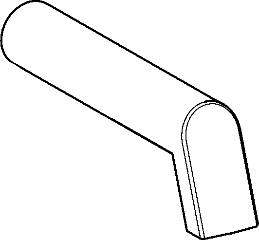Hansa Auslauf L=240mm chrom 59913175